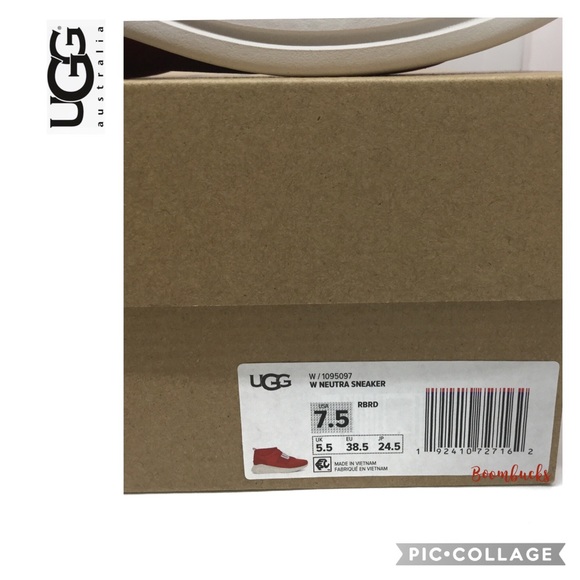 Ugg Neutra Red Chunky Sneakers - Picture 13 of 15